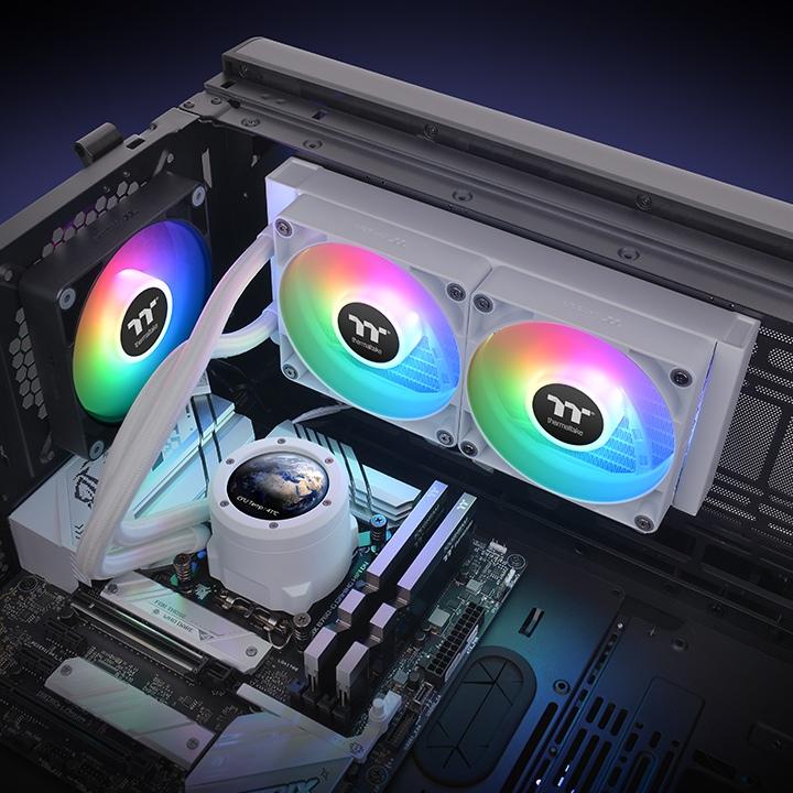 Actual product image Thermaltake TH240 V2 Ultra ARGB Sync CPU Liquid Cooler All-In-One wh