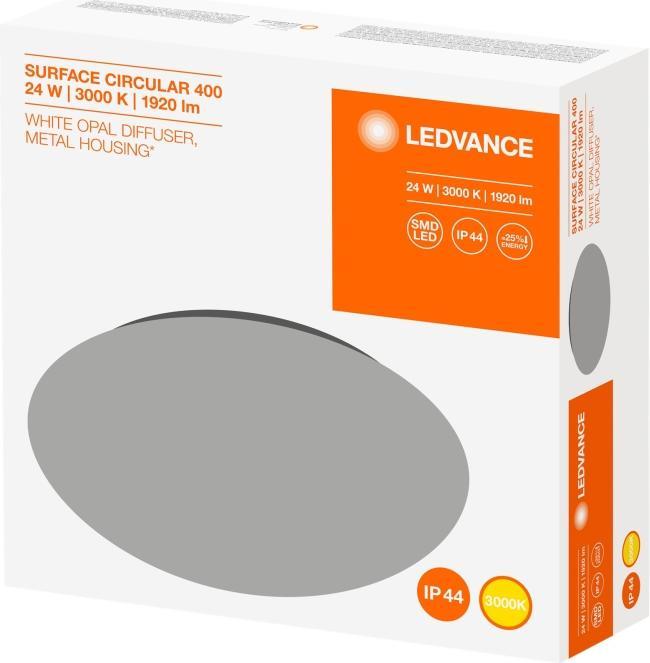Actual product image Ledvance Surface mounted LED Surface Circular 400 24W/3000K 24W 1920lm 3000K IP44 50.000h white (1920 lm)