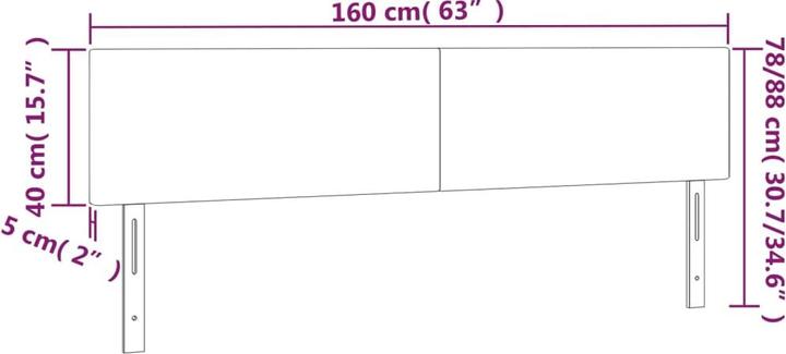 Produktbild VidaXL Loretta (160 x 5 x 88 cm)