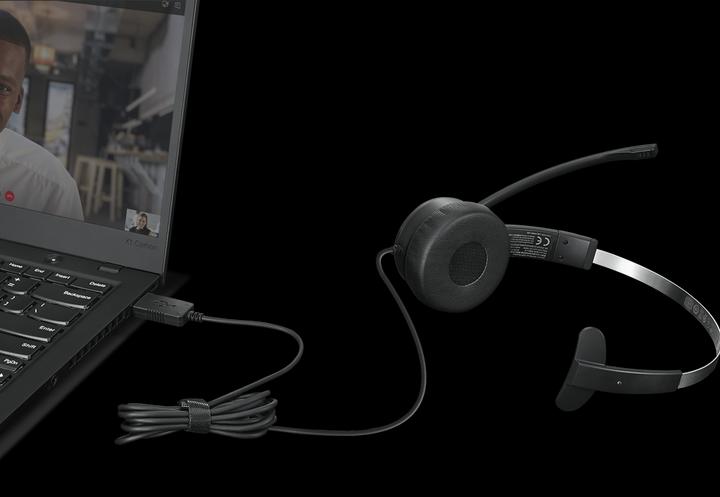 Immagine prodotto Lenovo 100 Cuffia USB mono (Cablato, USB-A)