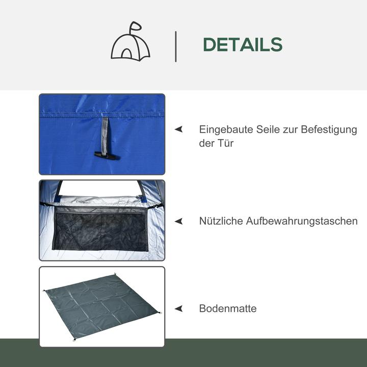 Image du produit Outsunny Tente de douche avec sac de transport (1.47 kg, 1 personne)