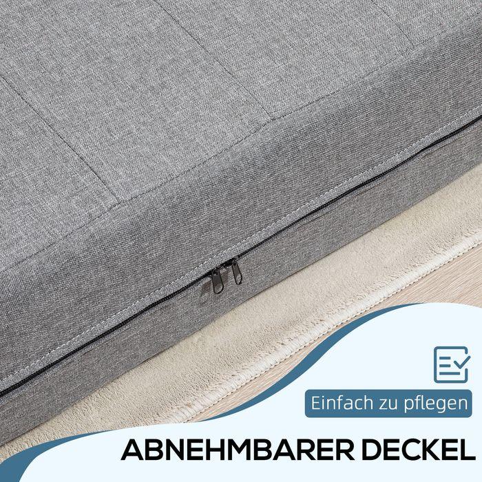 Immagine prodotto Swisshandel24 Poltrona pieghevole con funzione letto, letto per ospiti, pieghevole, fino a 250 kg, 138x80x50 cm (2 posti)