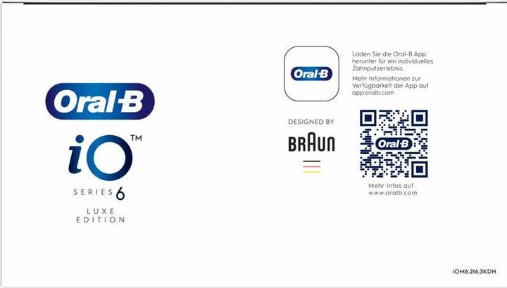 Energie-Label Oral-B Elektrische Zahnbürste iO Series6 Grey Opal (Oszillierende Zahnbürste)