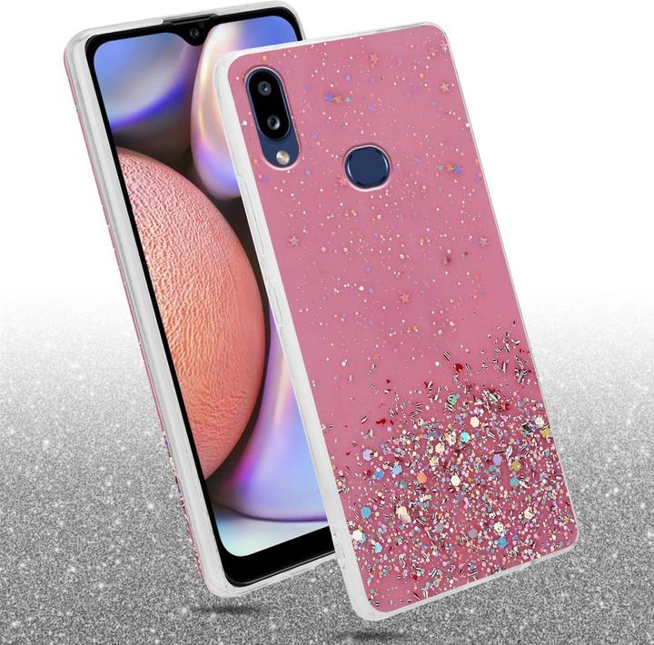 Actual product image Cadorabo TPU cover sparkling glitter (Samsung Galaxy A10s, Samsung Galaxy M01s)