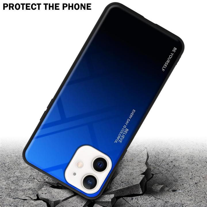 Actual product image Cadorabo TPU 2 colors glass cover (Apple iPhone 12 mini)