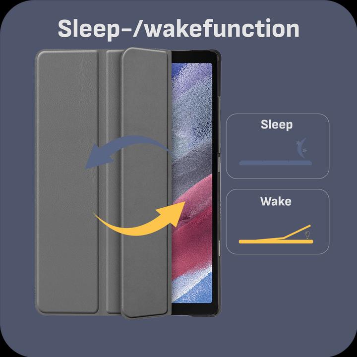 Actual product image Cazy Premium Smart Cover Compatible with Samsung Galaxy Tab A7 Lite - Protective Case Cover - Automatic (Galaxy Tab A7 Lite)