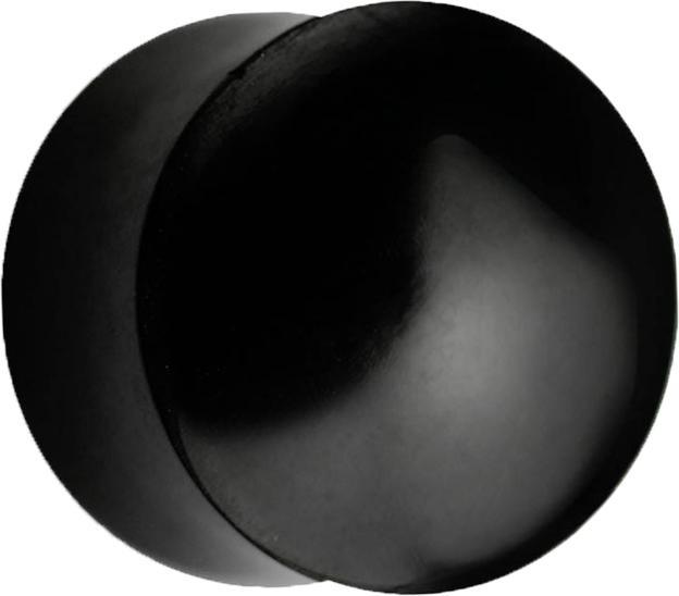 Star Piercing Flared Plug aus schwarzem Horn (ohne Messing, Organisch)