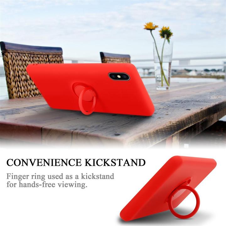 Actual product image Cadorabo TPU Liquid Ring Silicone Case Cover (Apple iPhone X)