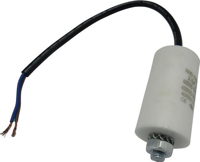 Image du produit RND Components Condensateur moteur 50... 60Hz M8 20uF 450V Câble