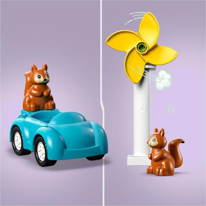 Actual product image LEGO Wind turbine and electric car (10985)