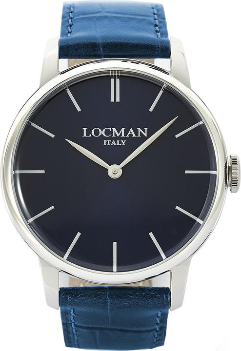 Actual product image Locman Italy Men's Watch 1960 blue Ref. 0251 (Analogue wristwatch, 41 mm)