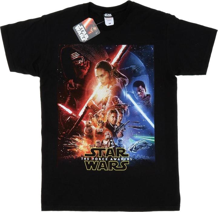 Immagine prodotto Star Wars Force Awakens Poster Maglietta Uomo (S)
