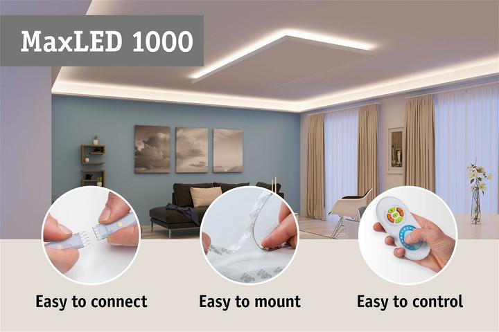 Actual product image Paulmann MaxLED 1000 Full-Line COB Stripe Set (Warm white, 150 cm, Indoor)