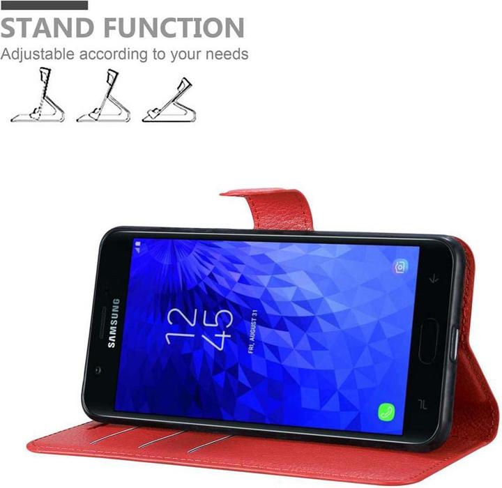 Actual product image Cadorabo Book with stand function cover (Samsung Galaxy J7 2018)