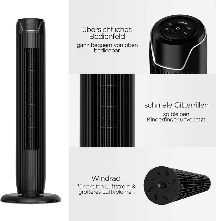 Actual product image Midea FZ10-17JR tower fan (62 dB)