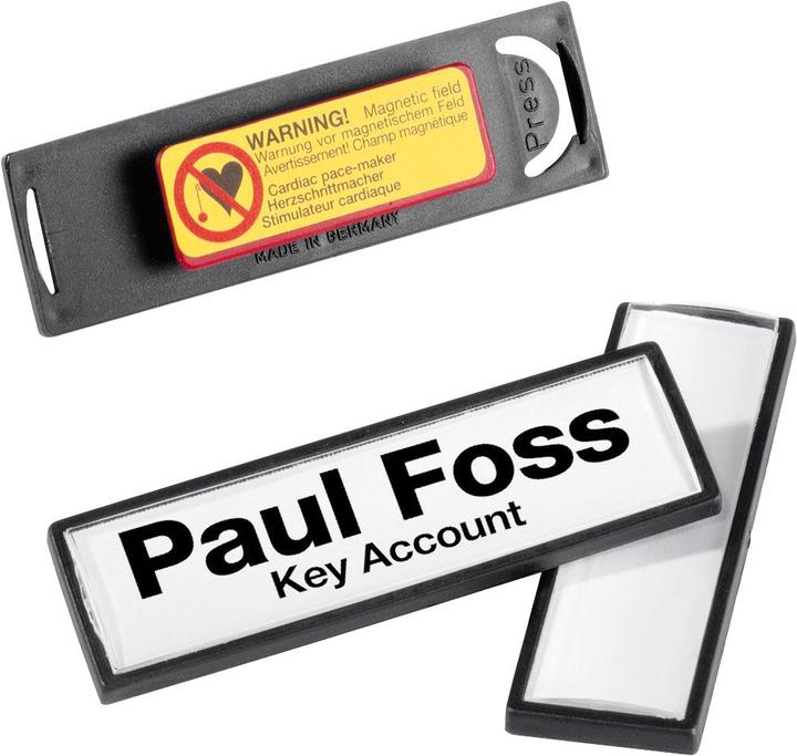 Actual product image Durable Name badges Clip-Card