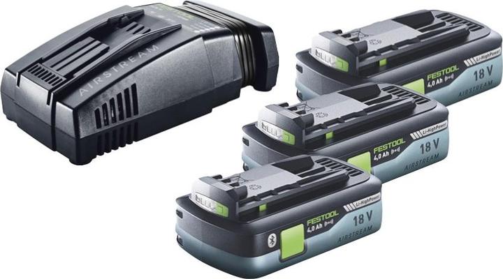 Image du produit Festool Energie Set 3x BP 18 Li 4,0 Ah HPC-ASI Pack de batteries 18V 4,0 Ah HighPower ( 3x 205034 ) + SCA 16