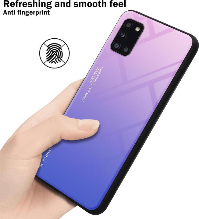 Produktbild Cadorabo TPU 2 Farben Glas Cover (Samsung Galaxy A31)