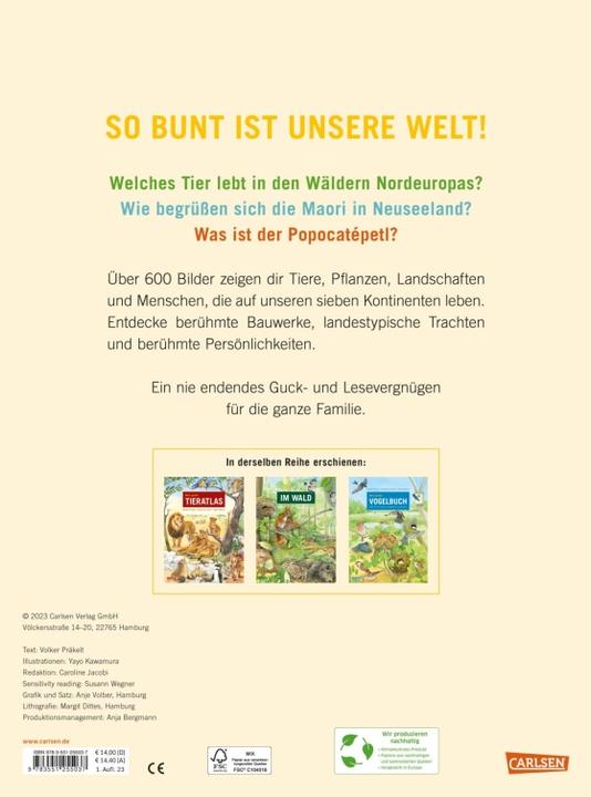 Immagine prodotto Mein grosser Weltatlas (Tedesco, Precisioni Volker, Yayo kawamura, 2023)