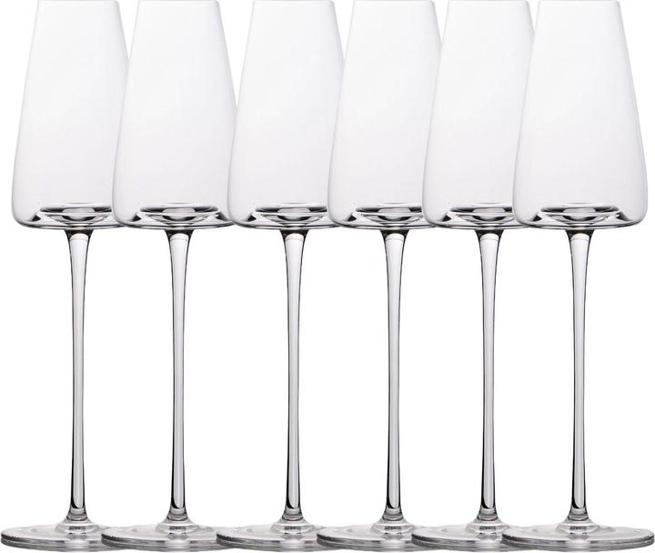 Produktbild Intirilife Champagner Sekt Glas Set 220ml (22 cl, 6 Gläser, Sektgläser)