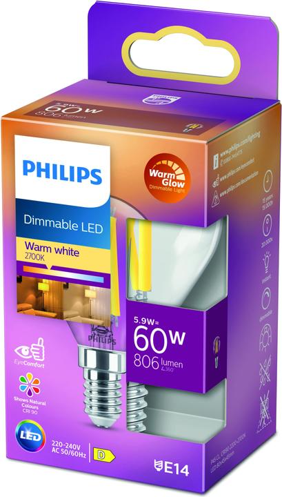 Immagine prodotto Philips LED Classic (E14, 5.90 W, 806 lm, 1 x, D)