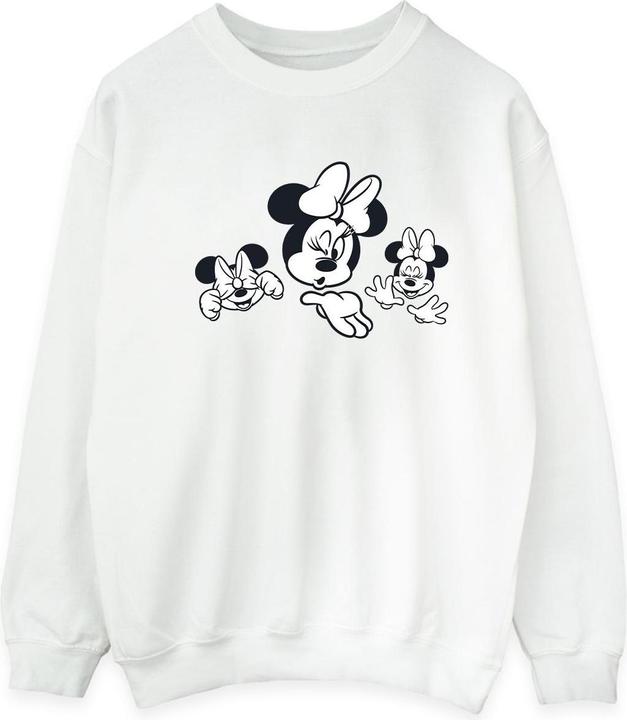 Actual product image Disney Mens Minnie Mouse Three Faces Sweatshirt (S)