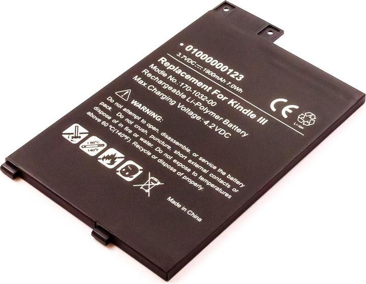 Actual product image AGI Battery compatible with Amazon Kindle 3 - Battery - 1,900 mAh