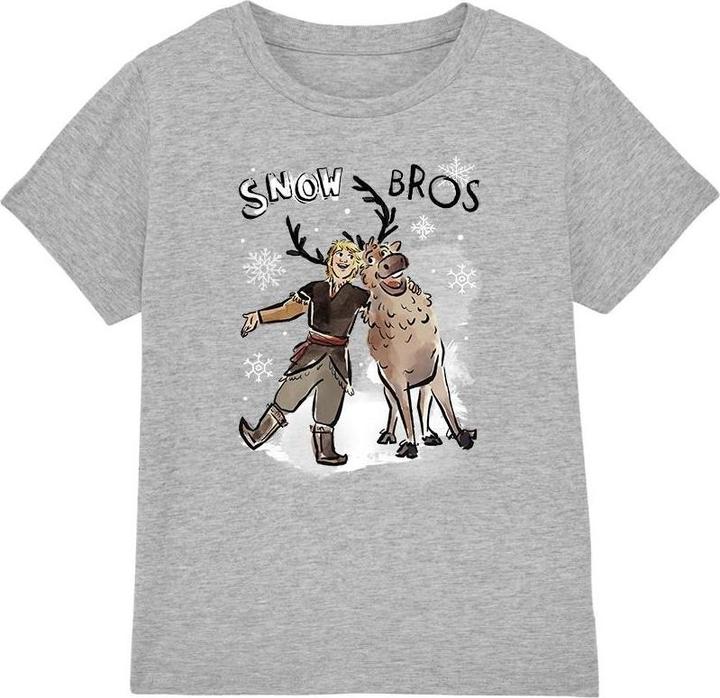 Actual product image Disney Frozen Childrens/Kids Snow Bros Kristoff Sven T-Shirt (104)