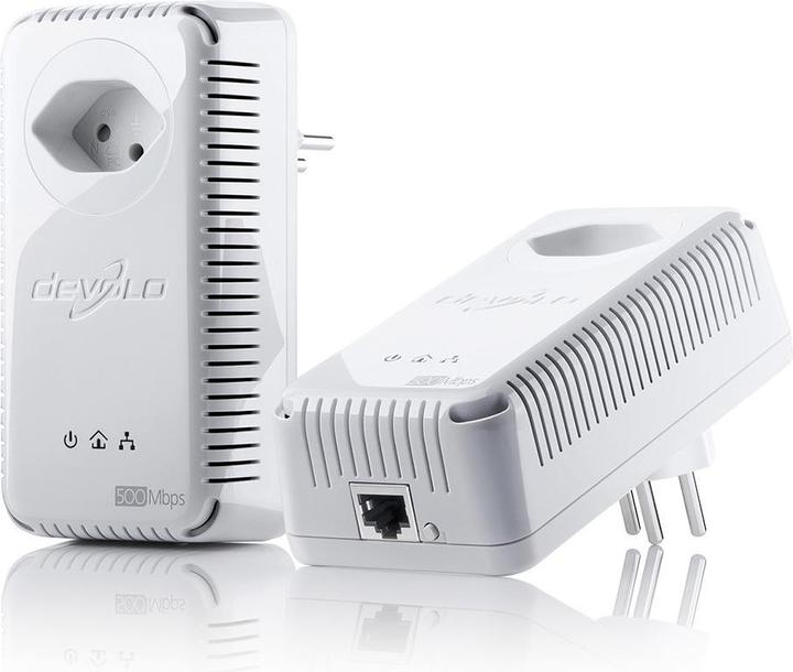 Produktbild Devolo dLAN 500 AVplus, PassThrough, Starterkit (500 Mbit/s)