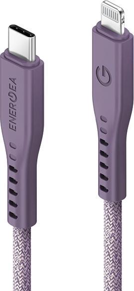 Image du produit Energea câble Flow USB-C - Lightning C94 MFI 1.5m fioletowy/pourpre 60W 3A PD Fast Charge (1.50 m, USB 3.0)