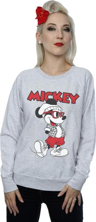 Actual product image Disney Womens/Ladies Mickey Mouse Hipster Sweatshirt (XXL)