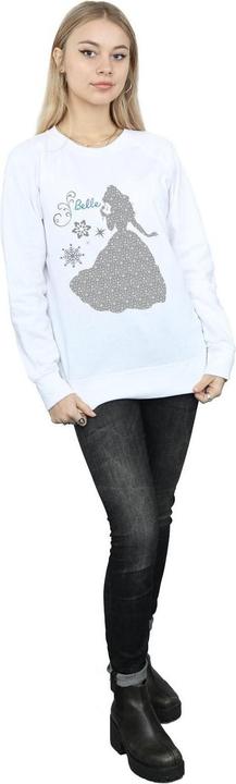 Actual product image Disney Princess Womens/Ladies Belle Christmas Silhouette Sweatshirt (M)