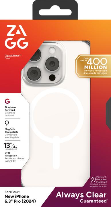 Actual product image Zagg Crystal Palace Snap (Apple iPhone 16 Pro)