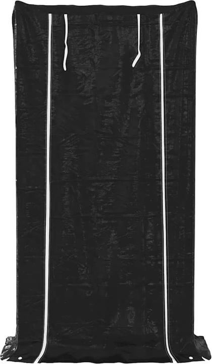 Produktbild VidaXL Brennholzregal mit Regenschutz 100x40x200 cm Verzinkter Stahl (100 x 40 x 200 cm)