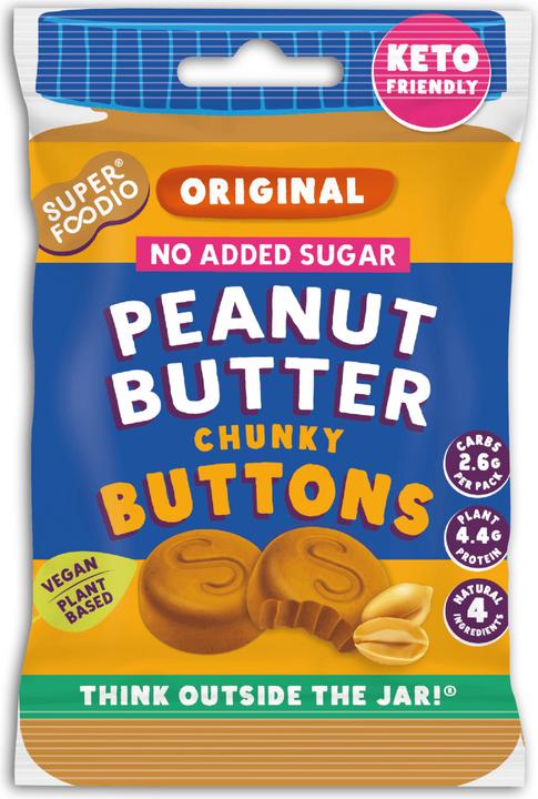 Actual product image Superfoodio Peanut Butter Buttons No Added Sugar (15.10 pcs., 20 g)