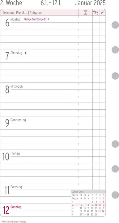 Actual product image Chronoplan Weekly schedule (German)