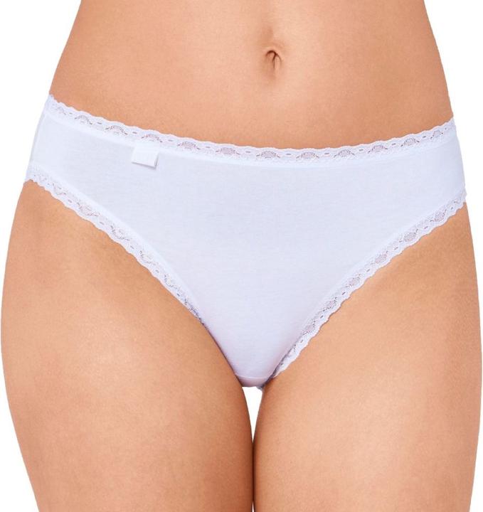 Actual product image Sloggi Pack of 6 24/7 Cotton Lace Tai Briefs (42, XL, pack of 6)
