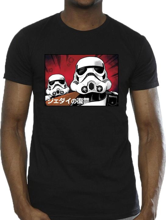 Actual product image Star Wars Mens Stormtrooper Japanese T-Shirt (L)