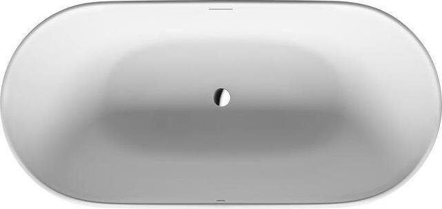Actual product image Duravit Bathtub LUV 1800x850mm free-standing 2 back slopes white (252 l, 180 cm, 85 cm)
