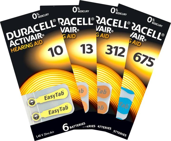 Produktbild Duracell Activair 10 (6 Stk., Gerätespezifisch, 90 mAh)