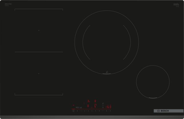 Actual product image Bosch Hausgeräte Series 6, Induction hob, 80 cm, Black, Frameless surface-mounted, PVS831HC1E