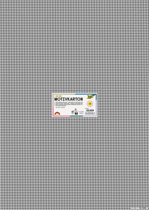 Actual product image Folia Motif cardboard "Black / White", 500 x 700 mm, 270 gsm (270 g/m²)