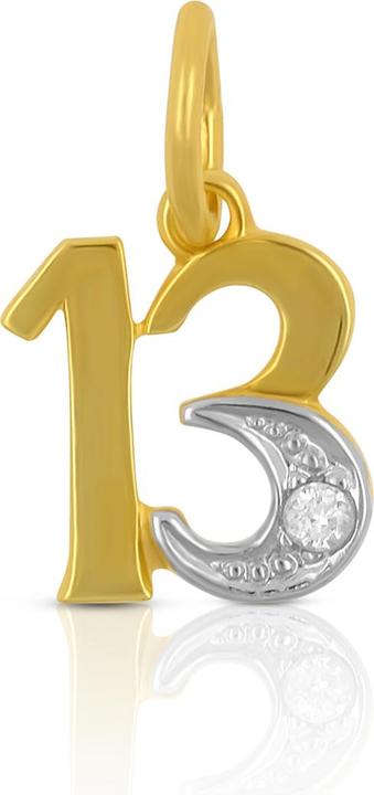 Produktbild Muau Zahl 13 (750, Weissgold, 18 K Gelbgold)