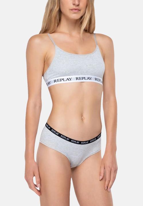 Produktbild Replay Unterhose Damen-Slip mit Logo-Bund 2er Pack (L, 2er Pack)