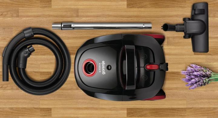 Actual product image Gorenje VCE21SFBKR Vacuum Cleaner, Bagged, Power 850 W, Working Radius 8 m, Black