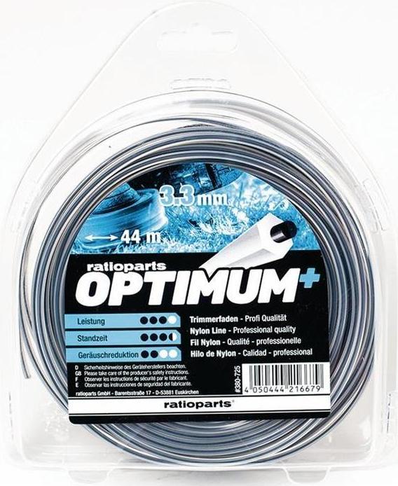 Ratioparts Nylonfaden Optimum ( 4000722073 ) Fadenstärke 3,3 mm Fadenlänge 44 m (Gartenmaschinen Aufsatz)