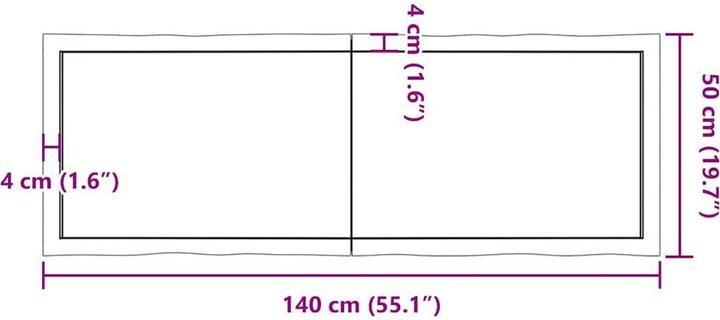 Actual product image VidaXL Aneta (140 x 50 x 6 cm)