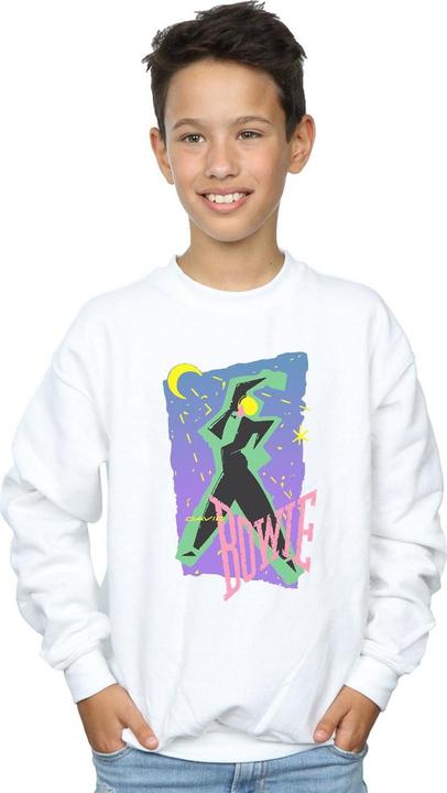 Actual product image David Bowie Boys Moonlight Dance Sweatshirt (140, 146)