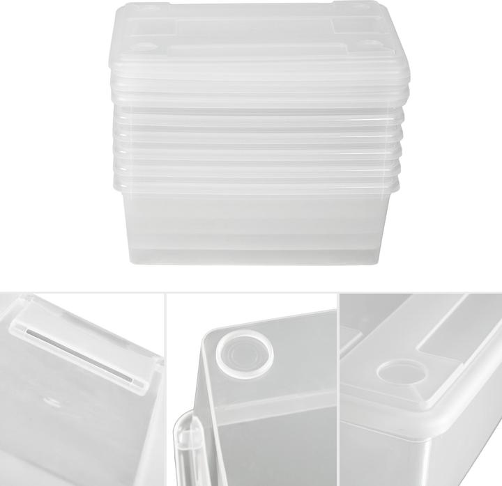Immagine prodotto tectake Scatole di immagazzinaggio (33 x 23 x 12 cm, 9 l)