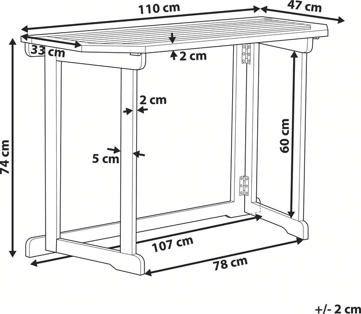Actual product image Beliani Treia (110 cm)